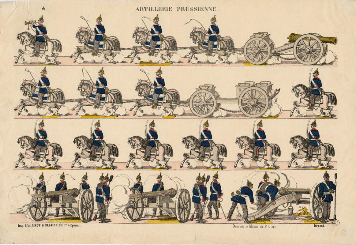 Pinot et Sagaire à compartiments (1x4) ARTILLERIE PRUSSIENNE. Lorraine, France 1872 1953.86.2488 Photo