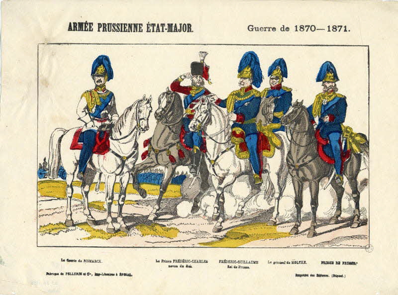 Pellerin estampe ARMEE PRUSSIENNE ETAT-MAJOR. Guerre de 1870-1871. Lorraine, France 1871 1953.86.1188 Photo