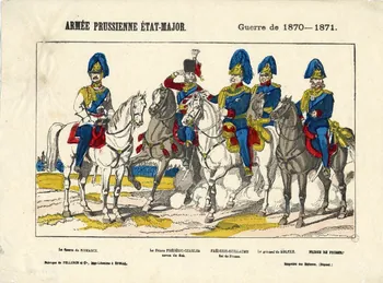 Pellerin estampe ARMEE PRUSSIENNE ETAT-MAJOR. Guerre de 1870-1871. Lorraine, France 1871 1953.86.1188 Photo