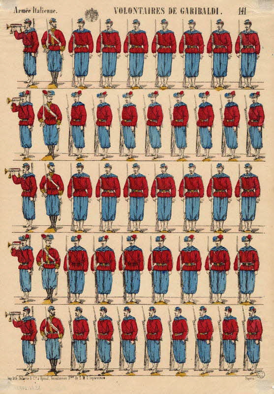 Pellerin à registres (5) Armée Italienne. VOLONTAIRES DE GARIBALDI. Lorraine, France 1866-1870 1953.86.2462 Photo