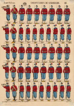 Pellerin à registres (5) Armée Italienne. VOLONTAIRES DE GARIBALDI. Lorraine, France 1866-1870 1953.86.2462 Photo