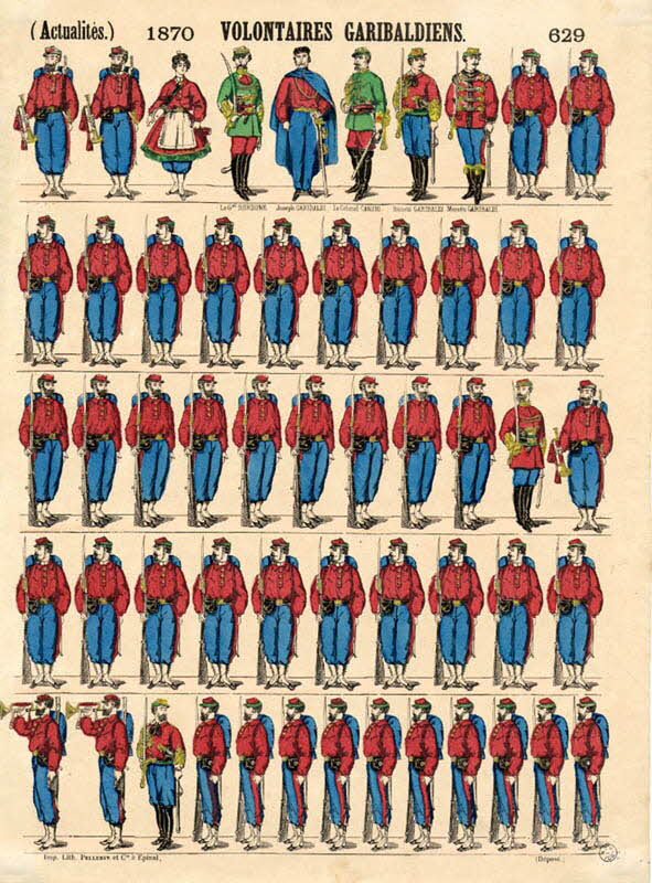 Pellerin à registres (5) (Actualités.) 1870 VOLONTAIRES GARIBALDIENS. Lorraine, France 1870 1953.86.2461 Photo