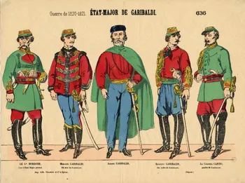 Pellerin estampe Guerre de 1870-1871. ETAT-MAJOR DE GARIBALDI. Lorraine, France 1870-1880 1953.86.1187 Photo