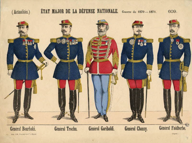Pellerin estampe (Actualités.) ÉTAT MAJOR DE LA DÉFENSE NATIONALE. Guerre de 1870 - 1871. Lorraine, France 1871 1950.39.1013 Photo