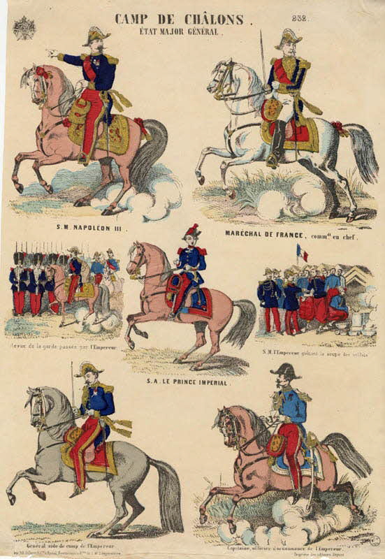 Pellerin à compartiments (7) CAMP DE CHALONS.  ETAT MAJOR GENERAL. Lorraine, France 1866-1870 1953.86.2741 Photo