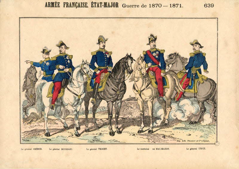 Pellerin estampe ARMEE FRANCAISE. ETAT-MAJOR Guerre de 1870-1871. Lorraine, France 1871 1953.86.1191 Photo