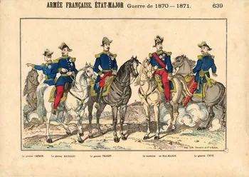 Pellerin estampe ARMEE FRANCAISE. ETAT-MAJOR Guerre de 1870-1871. Lorraine, France 1871 1953.86.1191 Photo