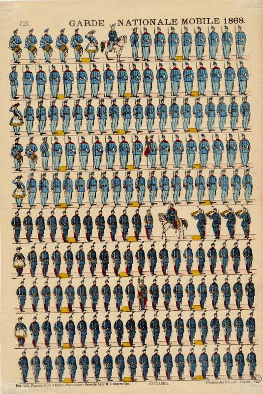 Pellerin à registres (10) GARDE NATIONALE MOBILE 1868. Lorraine, France 1863-1873 1953.86.2623 Photo