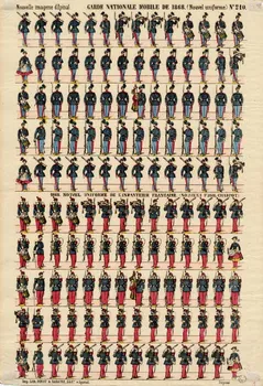 Pinot et Sagaire à registres (10) GARDE NATIONALE MOBILE DE 1868. (Nouvel uniforme.) Lorraine, France 1868 1953.86.2752 Photo
