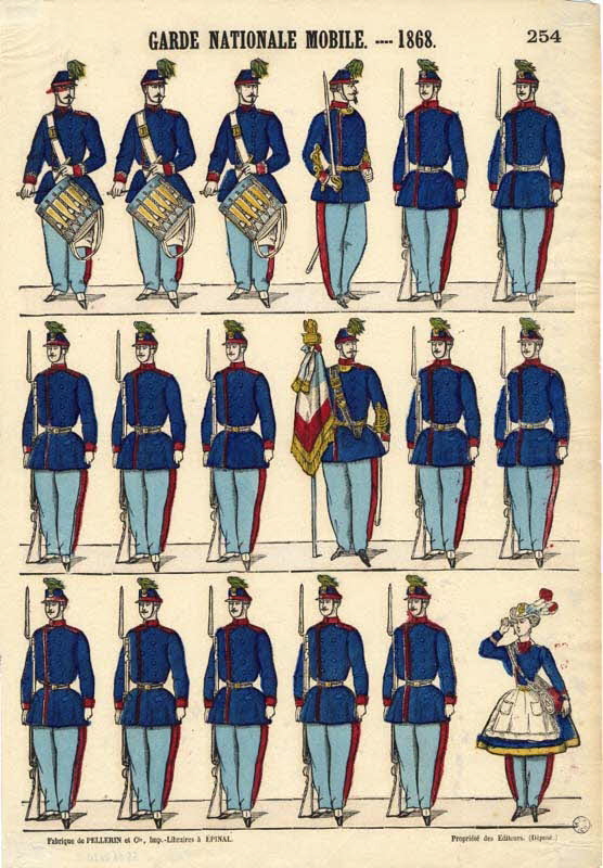 Pellerin à registres (3) GARDE NATIONALE MOBILE. - 1868. Lorraine, France 1863-1873 1953.86.2620 Photo
