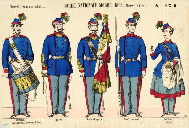 Pinot et Sagaire estampe GARDE NATIONALE MOBILE. 1868. Lorraine, France 1863-1873 1953.86.2624 Photo