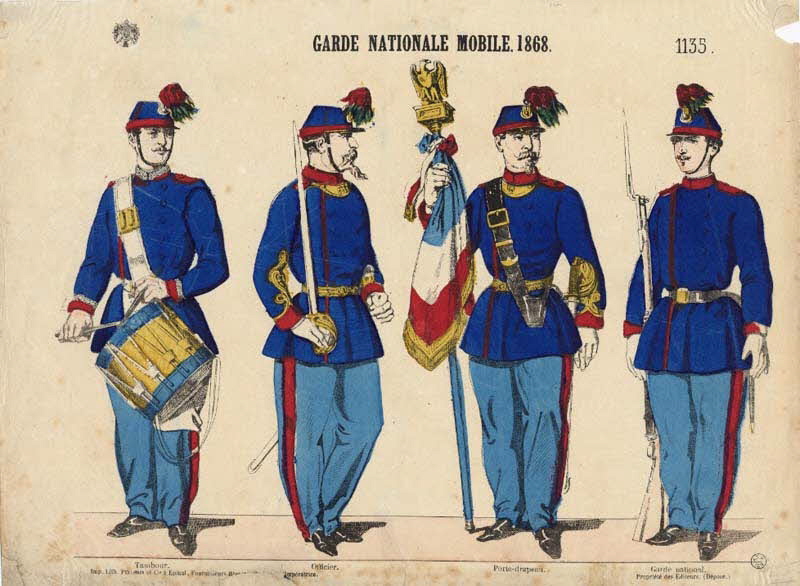 Pellerin estampe GARDE NATIONALE MOBILE. 1868. Lorraine, France 1863-1873 1953.86.2617 Photo