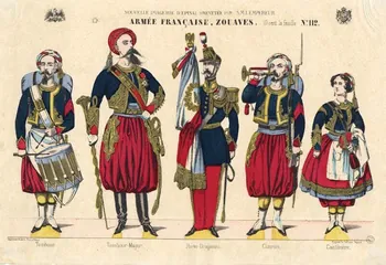 François-Charles Pinot estampe ARMEE FRANCAISE, ZOUAVES. Lorraine, France 1865-1870 1953.86.1780 Photo