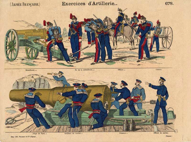 Pellerin à registres (2) (ARMEE FRANCAISE.) Exercices d'Artillerie. Lorraine, France 1871-1880 1953.86.1176 Photo