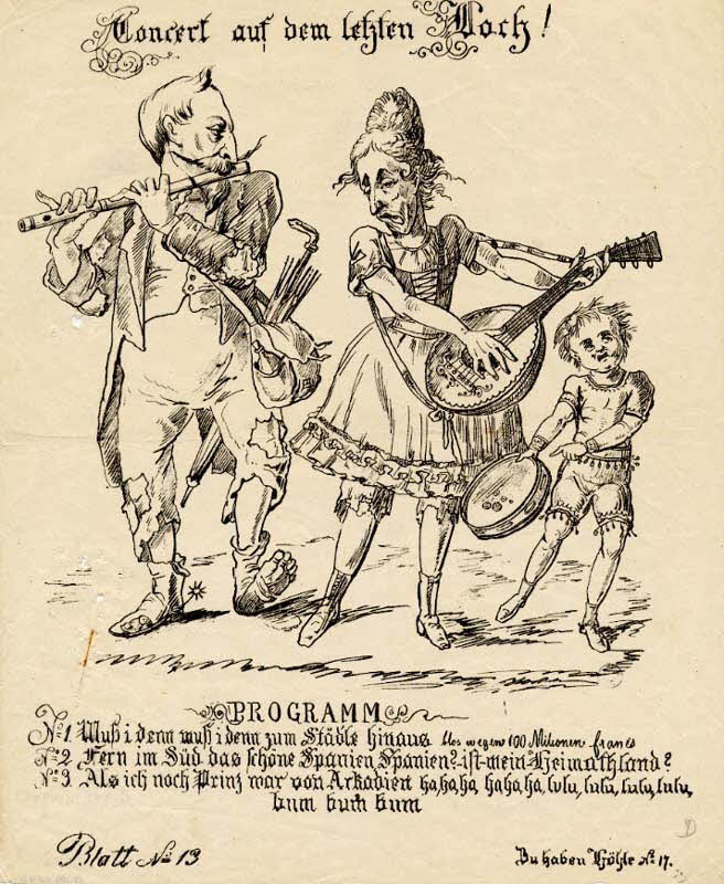 estampe Concert auf dem letzten Woch ! 1870 1950.39.1096 Photo