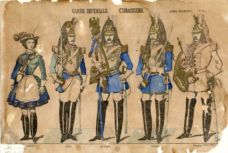 Pellerin à registre (1) GARDE IMPERIALE. CUIRASSIERS. Lorraine, France 1850-1870 1950.21.378 Photo