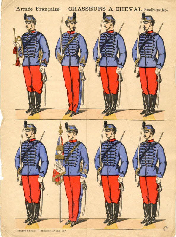 Pellerin à registres (2) CHASSEURS A CHEVAL. Lorraine, France 1880-1887 1950.21.379 Photo