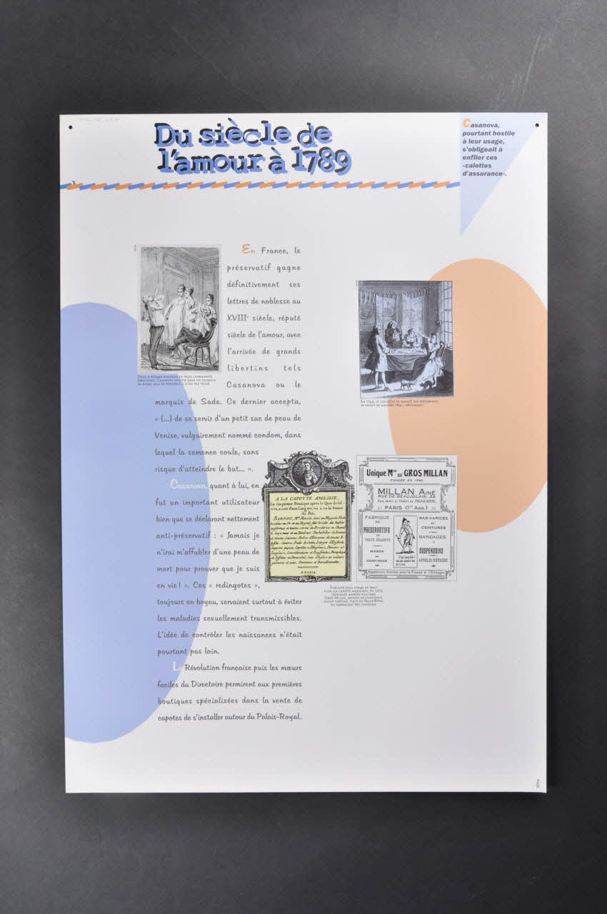 Editions Sépia affiche Panneau 2 : Du siècle de l'amour à 1789 France 1996 2002.125.21.16 Photo Mucem