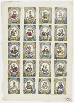 Boulay , Charles ; Clerc Jean Pierre imagerie ancienne Planche de saintetés Belfort 1830-1842 1950.39.620 Photo PHOTO RMN - THIERRY LE MAGE