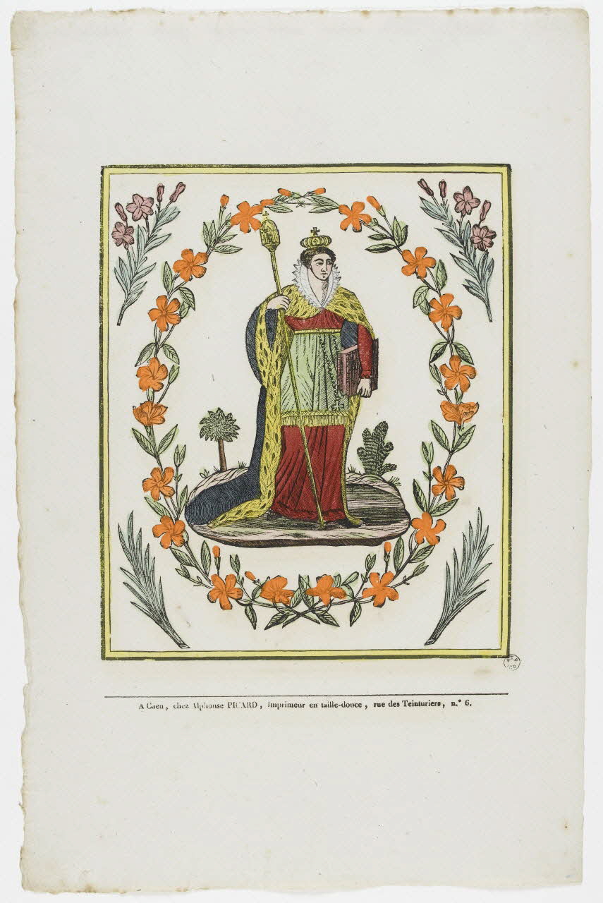 Alphonse Picard imagerie ancienne Sainte Caen 1828-1838 1965.75.70 Photo PHOTO RMN - THIERRY LE MAGE