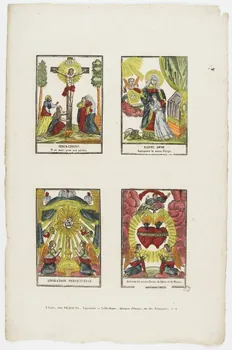 Alphonse Picard imagerie ancienne Saints et scènes religieuses Caen 1828-1838 1965.75.83 Photo PHOTO RMN - THIERRY LE MAGE