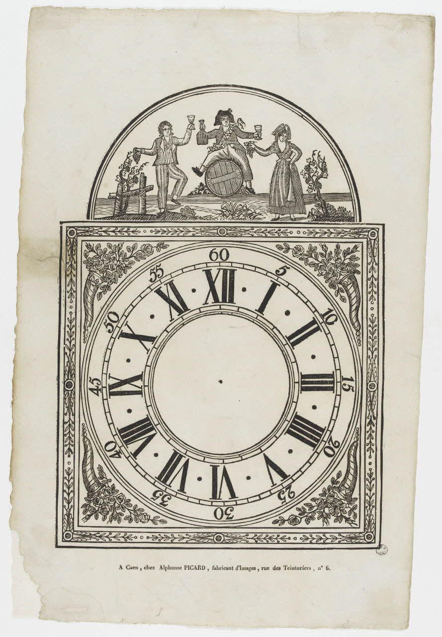 imagerie ancienne Cadran d'horloge 1965.75.90 Photo PHOTO RMN - THIERRY LE MAGE