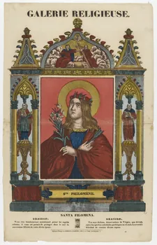 Dembour et Gangel estampe GALERIE RELIGIEUSE  STE PHILOMENE. Metz 1840-1852 1947.22.89 Photo PHOTO RMN - THIERRY LE MAGE