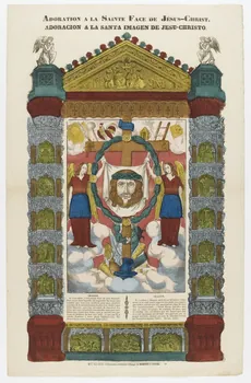 Dembour et Gangel estampe ADORATION A LA SAINTE FACE DE JESUS-CHRIST. Lorraine, France 1840-1852 1950.21.423 Photo PHOTO RMN - THIERRY LE MAGE