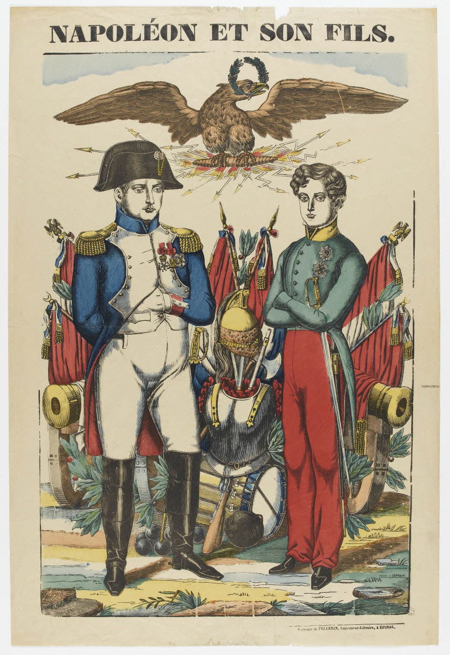 François Georgin ; Pellerin estampe NAPOLEON ET SON FILS. Lorraine, France 1837 1950.21.516 Photo PHOTO RMN - THIERRY LE MAGE
