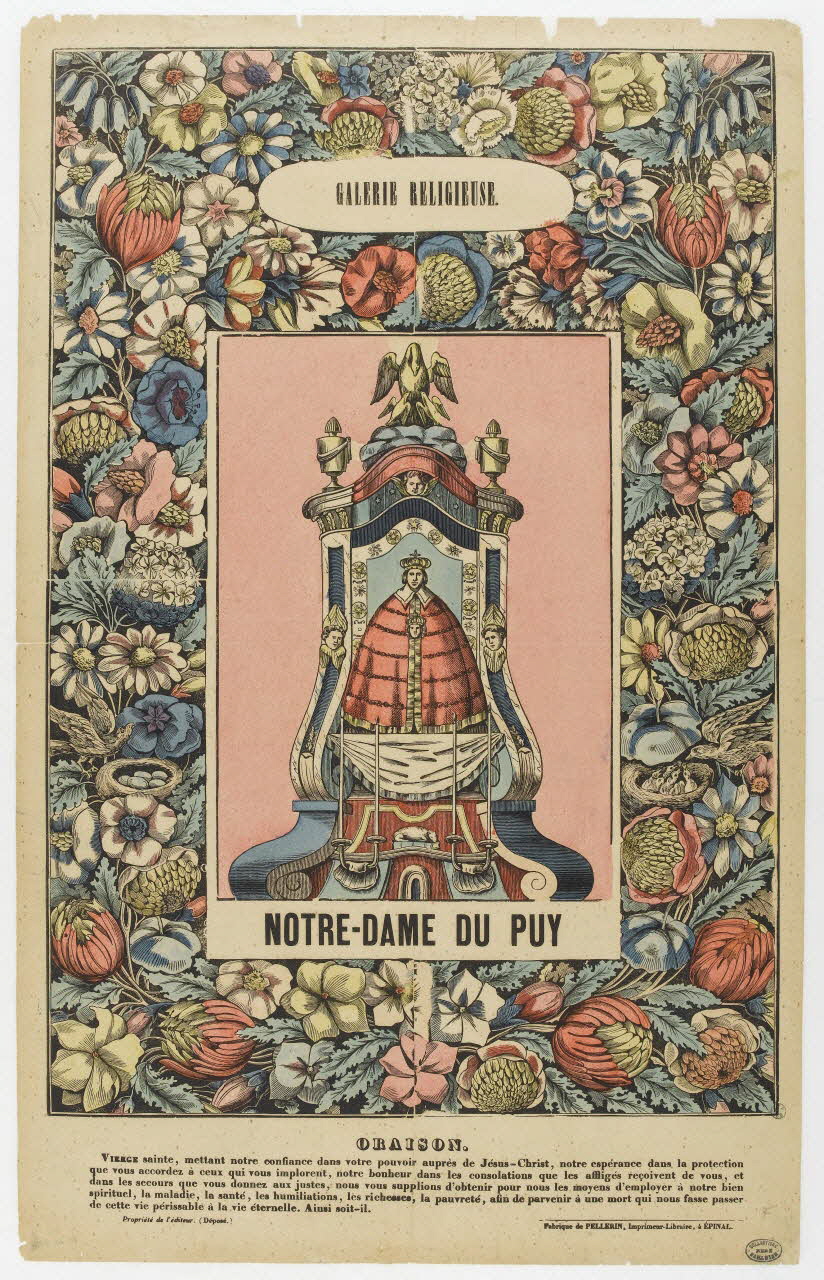 Pellerin estampe GALERIE RELIGIEUSE.  NOTRE-DAME DU PUY Lorraine, France 1837 1950.39.593 Photo PHOTO RMN - THIERRY LE MAGE