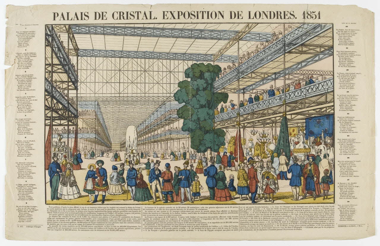Dembour et Gangel estampe PALAIS DE CRISTAL. EXPOSITION DE LONDRES. 1851 Metz 1851 1950.39.810  Photo PHOTO RMN - THIERRY LE MAGE
