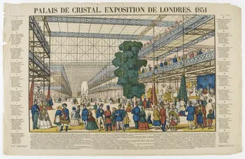 Dembour et Gangel estampe PALAIS DE CRISTAL. EXPOSITION DE LONDRES. 1851 Metz 1851 1950.39.810 Photo PHOTO RMN - THIERRY LE MAGE