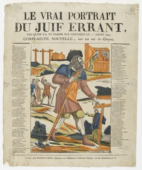 Jean-François Picard ; Marie-Françoise Guérin imagerie ancienne LE VRAI PORTRAIT  DU JUIF ERRANT. Caen 1820-1831 1951.30.12 Photo PHOTO RMN - THIERRY LE MAGE