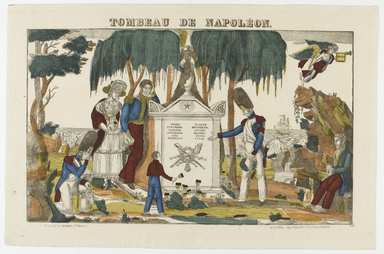 François Georgin ; Pellerin imagerie ancienne TOMBEAU DE NAPOLEON. Lorraine, France 1832-1836 1951.72.21 Photo PHOTO RMN - THIERRY LE MAGE