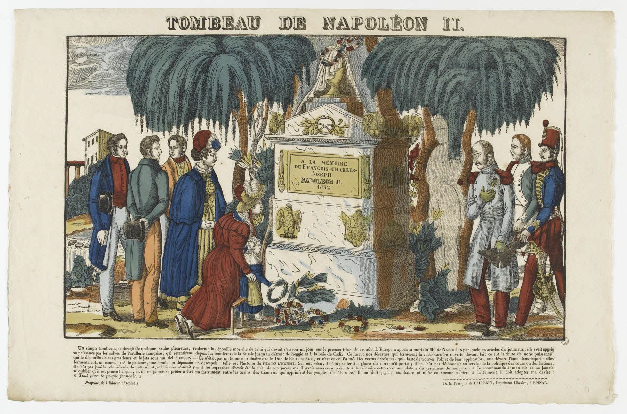 François Georgin ; Pellerin imagerie ancienne TOMBEAU DE NAPOLEON II. Lorraine, France 1834-1836 1951.72.23 Photo PHOTO RMN - THIERRY LE MAGE