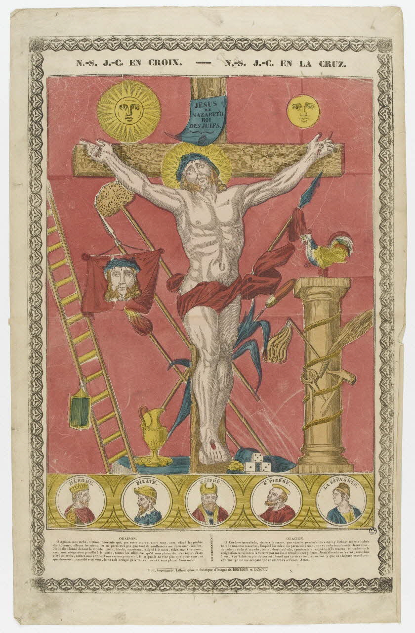 Dembour et Gangel estampe N.-S. J.-C. EN CROIX. Metz 1840-1852 1952.39.103 Photo PHOTO RMN - THIERRY LE MAGE