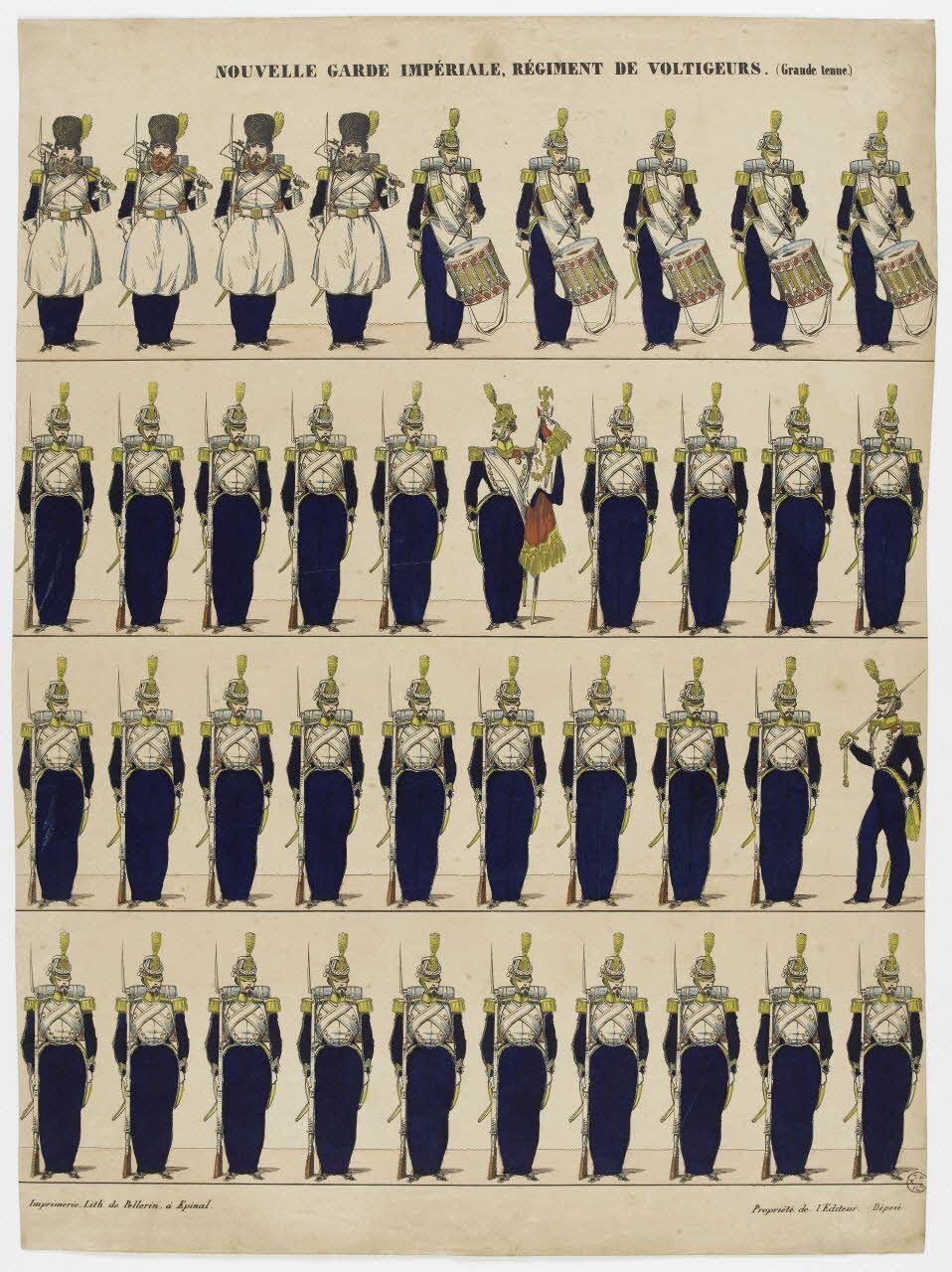 registres (4) NOUVELLE GARDE IMPERIALE, REGIMENT DE VOLTIGEURS. 1953.86.1679 Photo PHOTO RMN - THIERRY LE MAGE