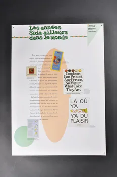 Editions Sépia affiche Panneau 10 : Les années Sida ailleurs dans le monde France 1996 2002.125.21.8  Photo Mucem