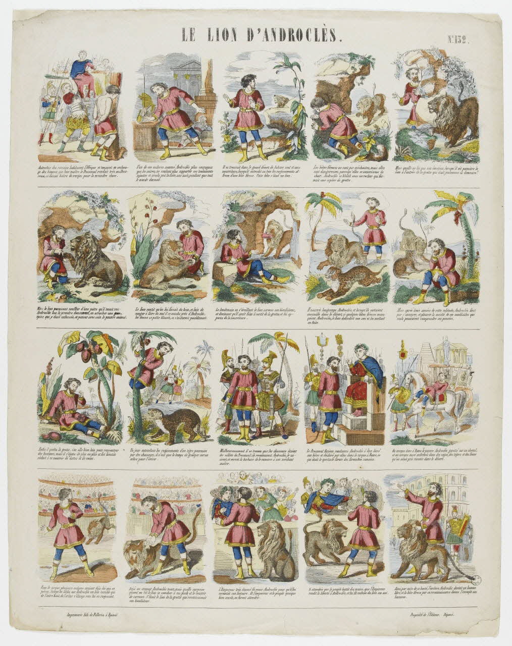 à registres (4) LE LION D'ANDROCLES. 1953.86.3695 Photo PHOTO RMN - THIERRY LE MAGE