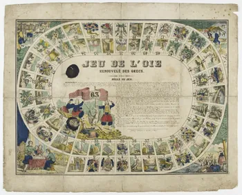 estampe JEU DE L'OIE 1953.86.4398  Photo PHOTO RMN - THIERRY LE MAGE