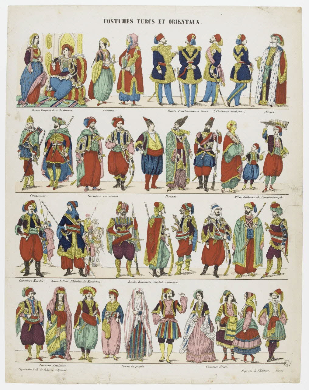 à registres (4) COSTUMES TURCS ET ORIENTAUX. 1953.86.4914 Photo PHOTO RMN - THIERRY LE MAGE