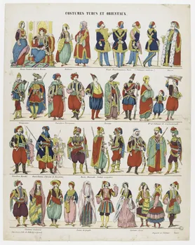 à registres (4) COSTUMES TURCS ET ORIENTAUX. 1953.86.4914 Photo PHOTO RMN - THIERRY LE MAGE