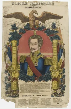 Pellerin estampe GLOIRE NATIONALE  DAMREMONT. Lorraine, France 1837 1953.86.646 Photo PHOTO RMN - THIERRY LE MAGE