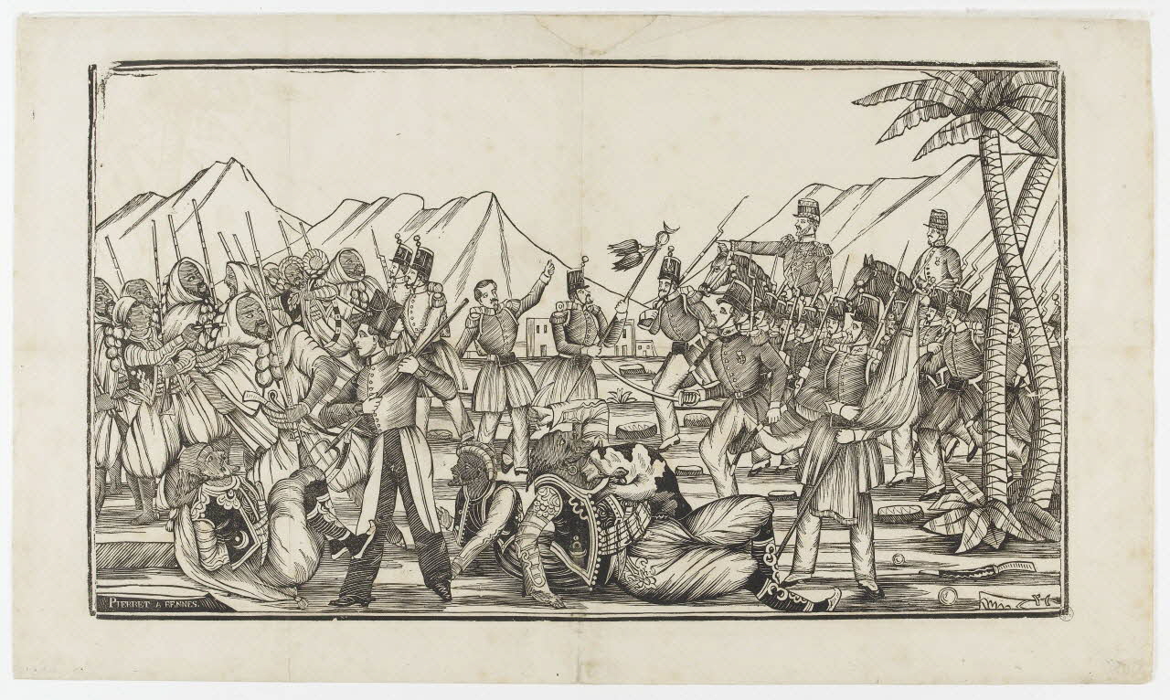 estampe Scène militaire 1953.86.671 Photo PHOTO RMN - THIERRY LE MAGE