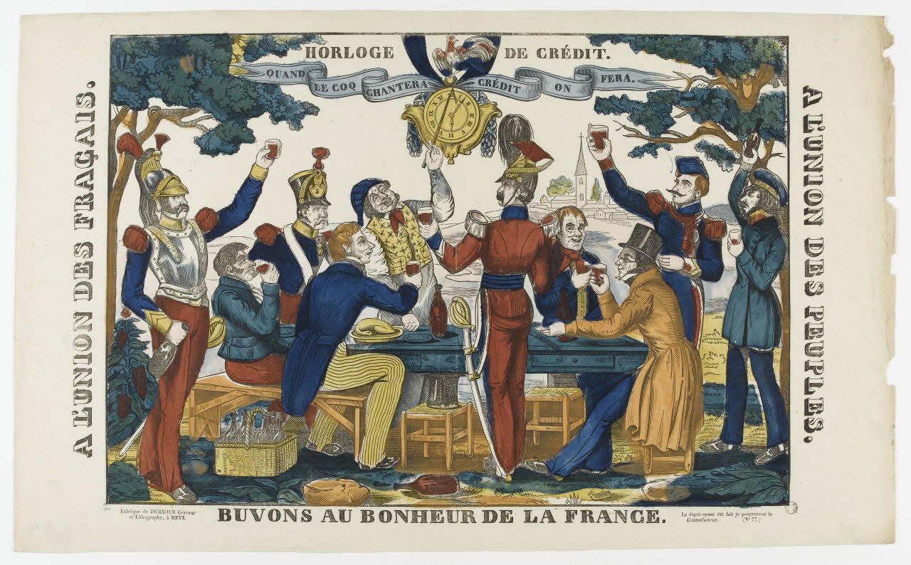 Adrien N. Dembour estampe HORLOGE DE CREDIT. Metz 1840-1835 1972.83.21 Photo PHOTO RMN - THIERRY LE MAGE