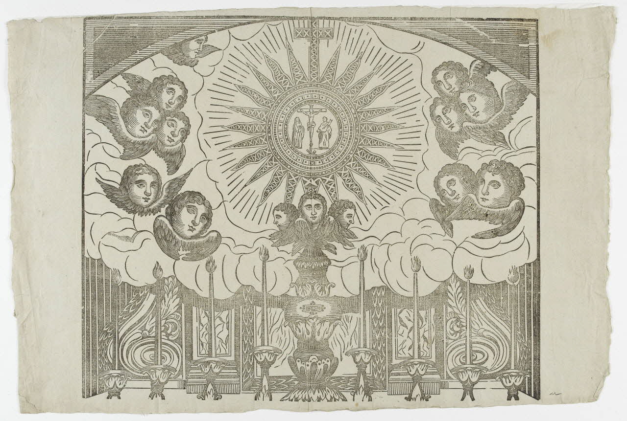 Eugénie Le Dilais imagerie ancienne Adoration du Saint Sacrement Rennes 1823 1985.59.5 Photo PHOTO RMN - THIERRY LE MAGE