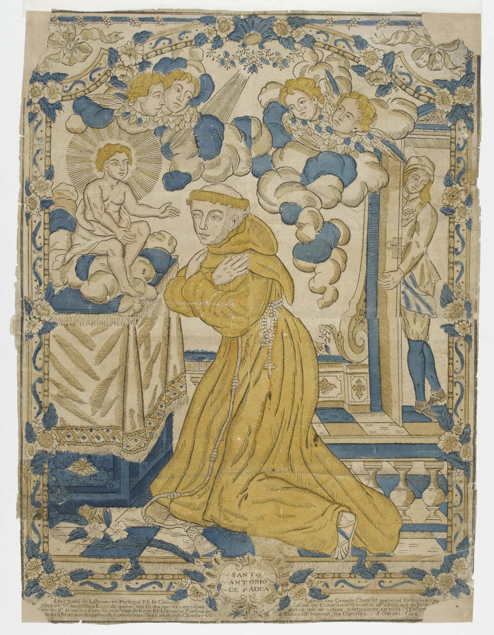 imagerie ancienne SANTO  ANTONIO  DE PADUA 1983.18.3 Photo PHOTO RMN - THIERRY LE MAGE