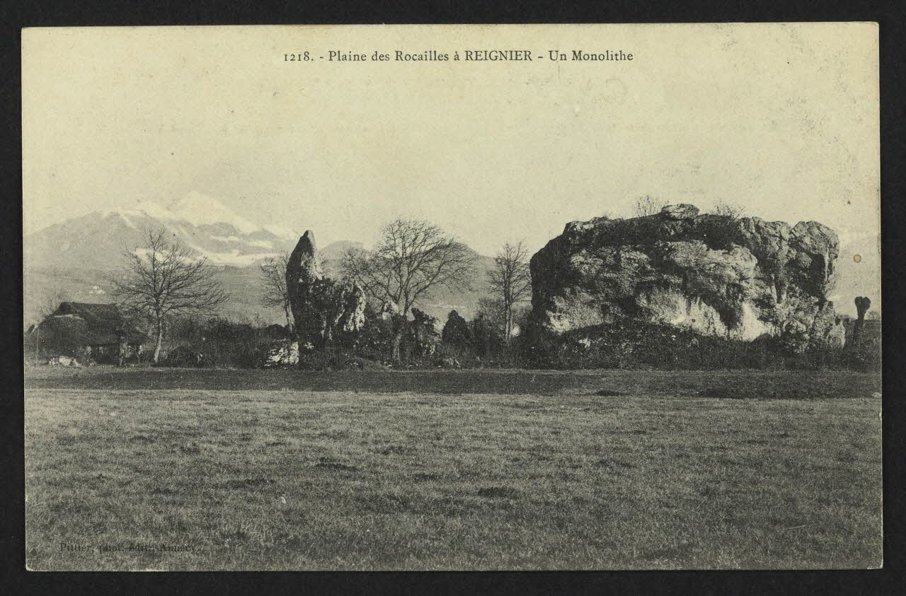 carte postale PLAINE DES ROCAILLES A REIGNER, UN MONOLITHE 4P1530 Photo