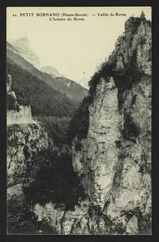 carte postale PETIT BORNAND, VALLEE DU BORNE, L'HOMME DU BORNE 4P1531 Photo