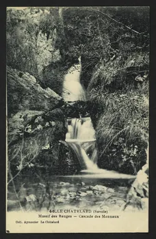 carte postale LE CHATELARD, MASSIF DES BAUGES, CASCADE DES MENNAUX 4P1538 Photo